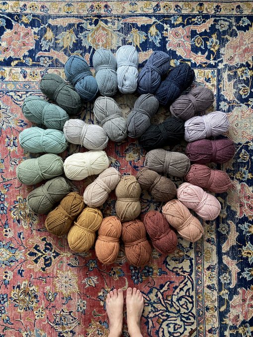 Lion Brand Yarn on X: Have you seen the 6 new colors of Hue + Me?  @TwoOfWandsKnits has added 6 new colors to the collection! Let's welcome,  Crush, Macchiato, Harbor, Marine, Smoke