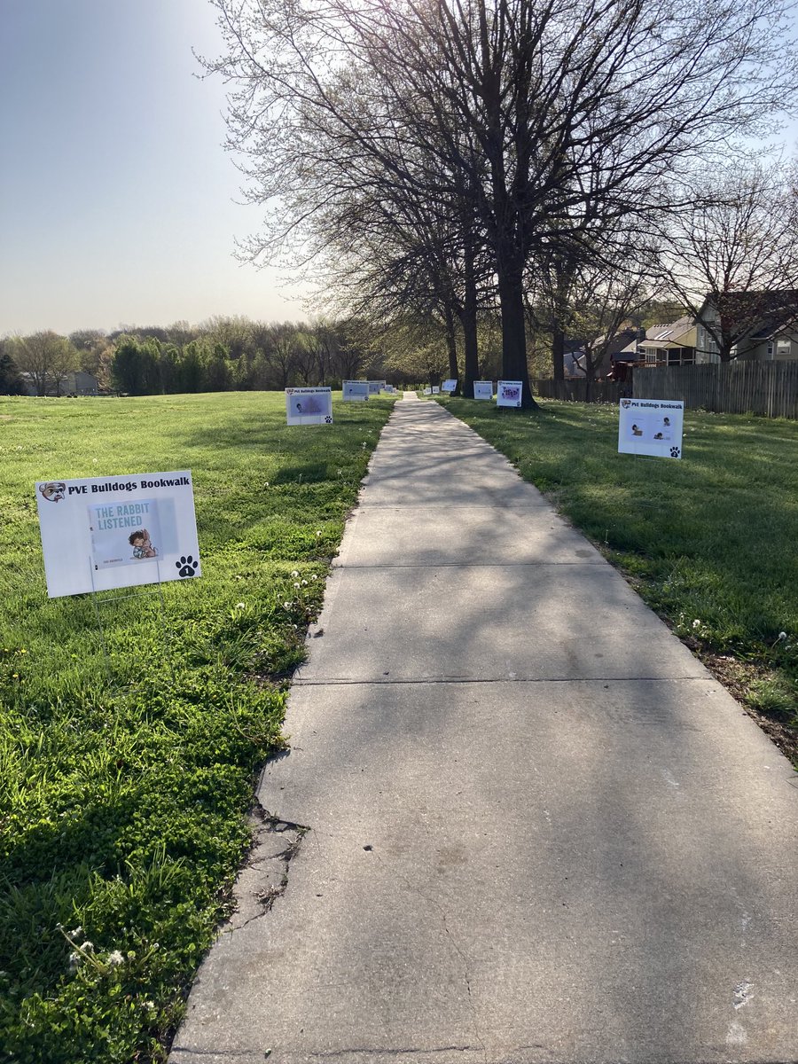 Great Day for a Bulldog Bookwalk! #GrowPVE #LSR7libraries