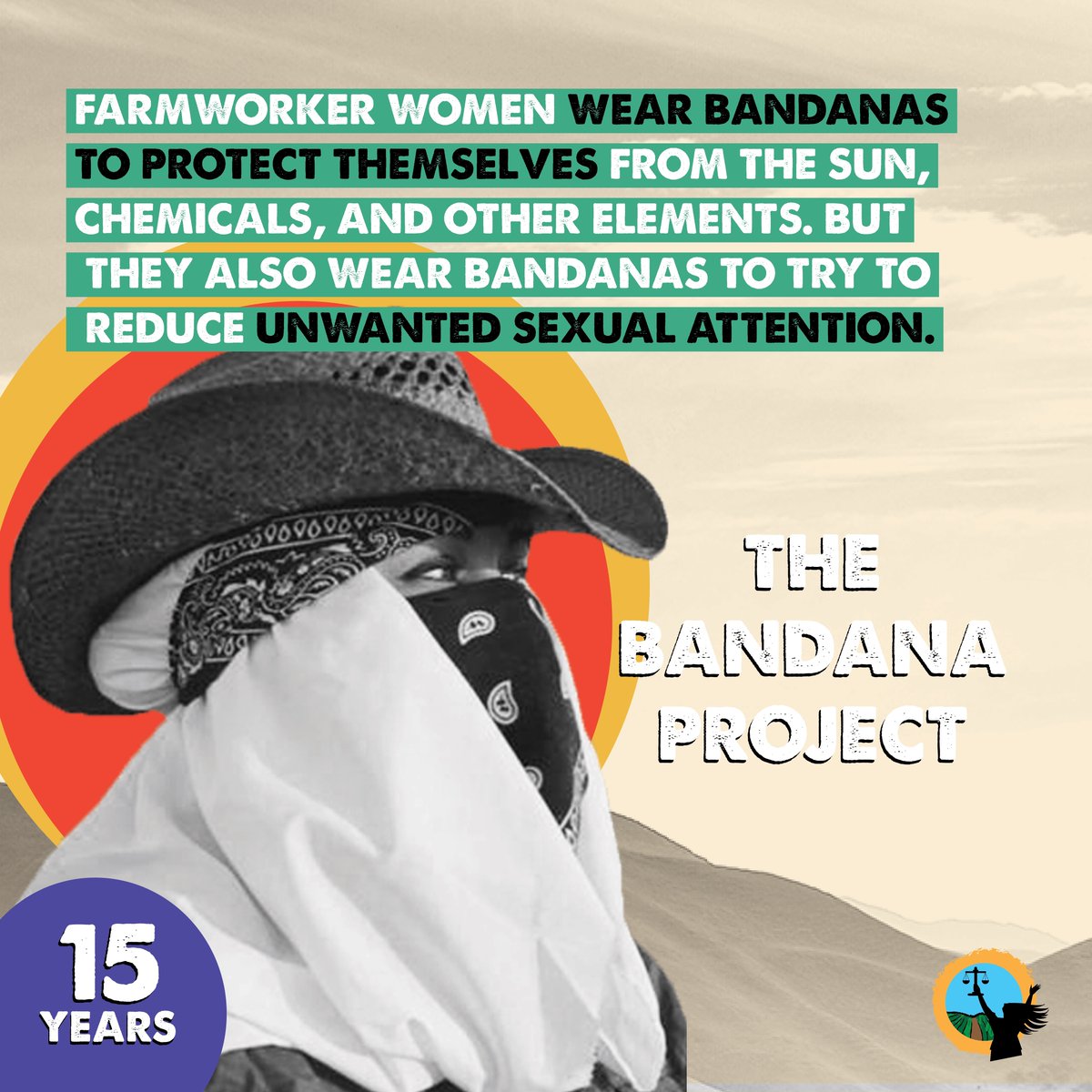 mujerxsrising's tweet photo. Farmworker women & farmworker advocates have been organizing & fighting for justice so that farmworker women will no longer have to suffer from workplace sexual violence. We honor them & all of their work. #BandanaProject #SAAM2022 https://t.co/LyRHL9DXHC