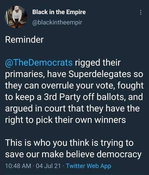 Indieafterbern's tweet photo. The next time you think about voting for a Democrat, think about this. https://t.co/5heRR8iQ53
