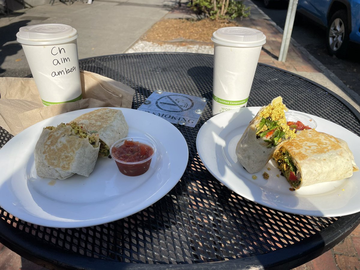 kevens's tweet photo. Good morning. Enjoying a peaceful morning here in Savannah GA. Vegan breakfast at Sentientbean is the best way to start the day. Enjoy your day. #kēvens #positivityisanecessity https://t.co/dCjG5j0s04