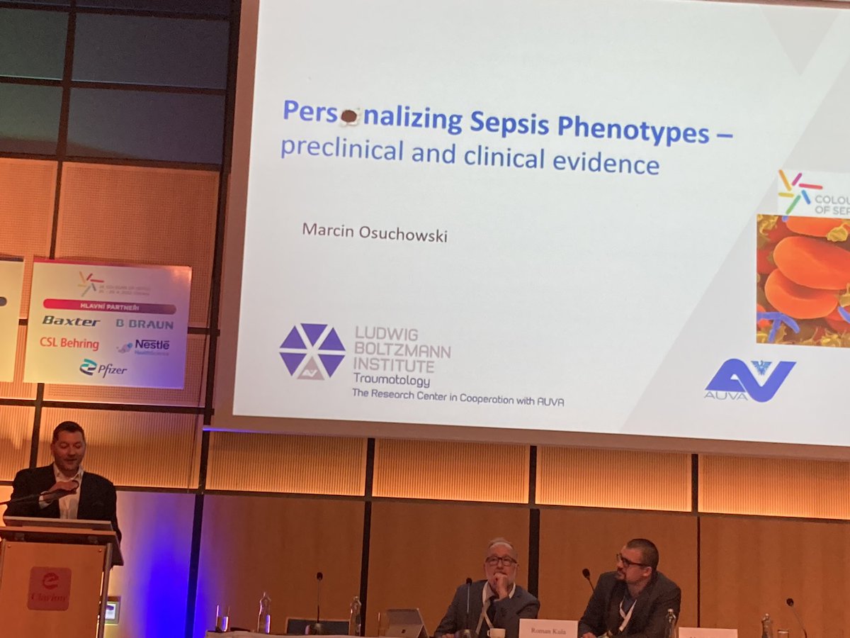 FricLab's tweet photo. … and the session of “immunology in intensive care” at #coloursofsepsis getting more interesting as Marcin Osuchovsky @osuchm @EUShockSociety @lbitrauma amazingly opened the topic of personalised medicine in sepsis! https://t.co/lLe9GVzg3m