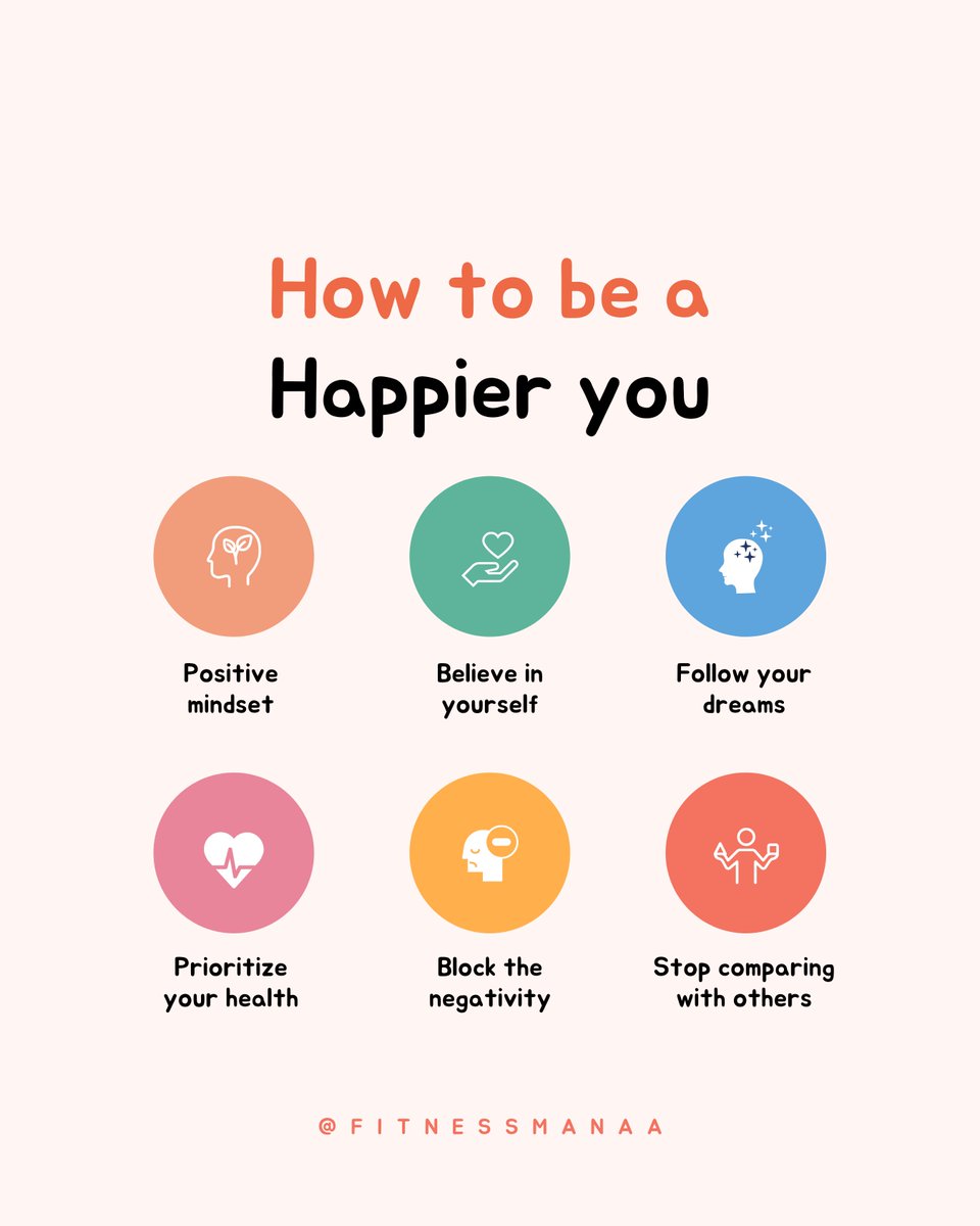 The key to your happiness is with you🌈. Try these to live a happier life and enjoy yourself😌🤍✨

Send this to a friend who needs it💌

#motivational #motivation #inspiration #quotes #inspirational #selflove #positivity #happiness #lifequotes #motivate #wellbeing #FitnessMana