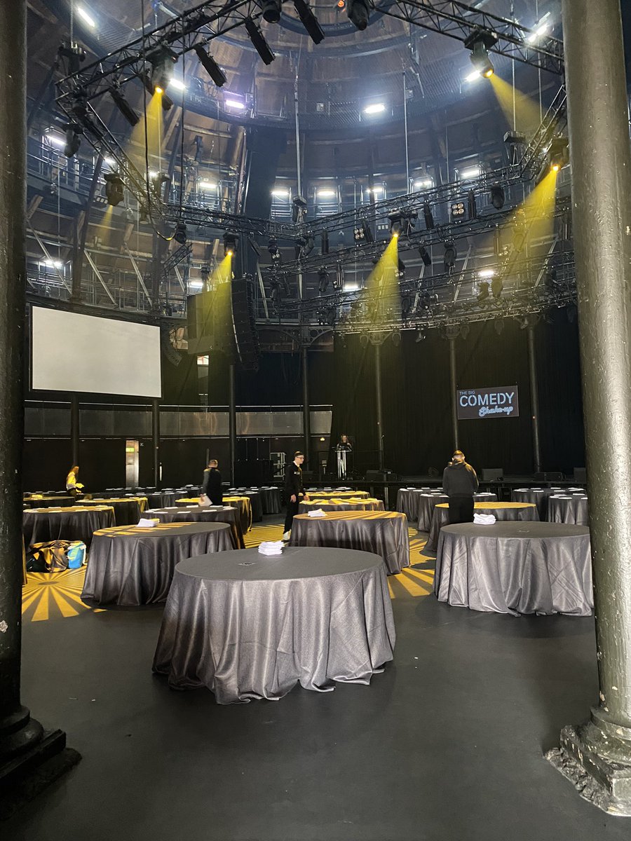 Tonight’s the night! Getting ready for the #BigComedyShakeUp22 <a href="/RoundhouseLDN/">Roundhouse</a> we can’t wait! Kindly supported by @SaundersonHouse and <a href="/BudBrewingUKI/">Budweiser Brewing Group UK&I</a>