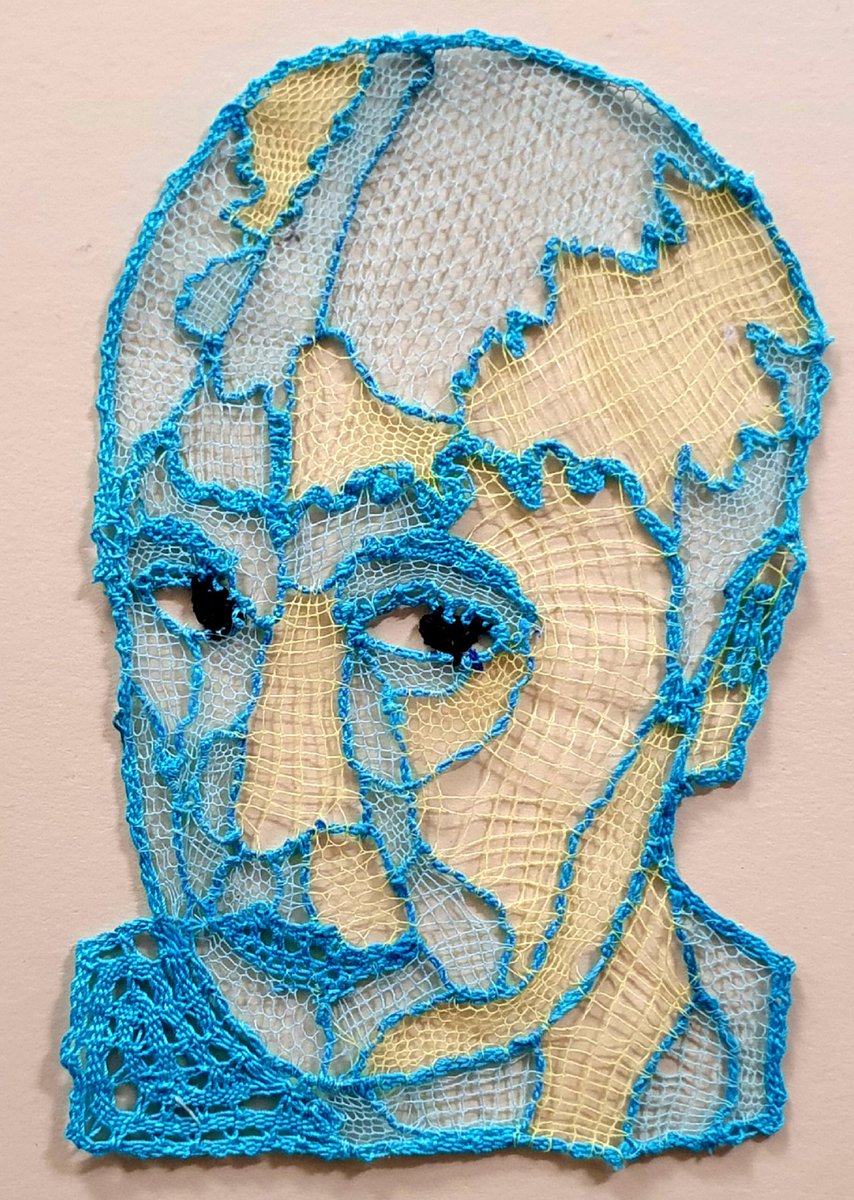 Bobbin lace portrait