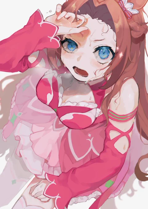 過去に描いたカワカミプリンセスちゃんの汗絵ぶちかましますわね… 