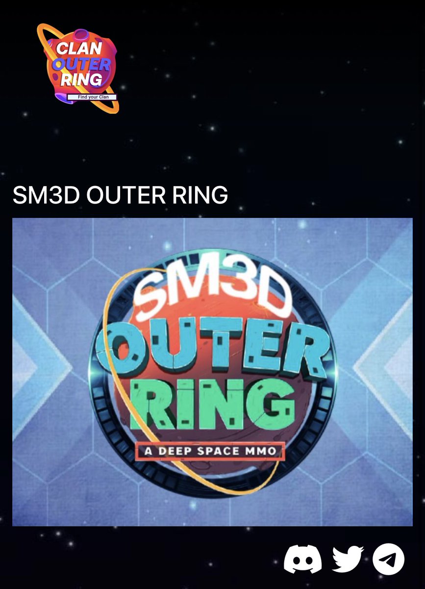 ClanOuterRing's tweet photo. Bienvenido @sm3d_Outer_ring nuevo Clan que se registra en nuestro buscador para jugar @OuterRingMMO 
#outerringmmo $GQ #metaverse #PlayToEarn https://t.co/DCGKRR418Y
