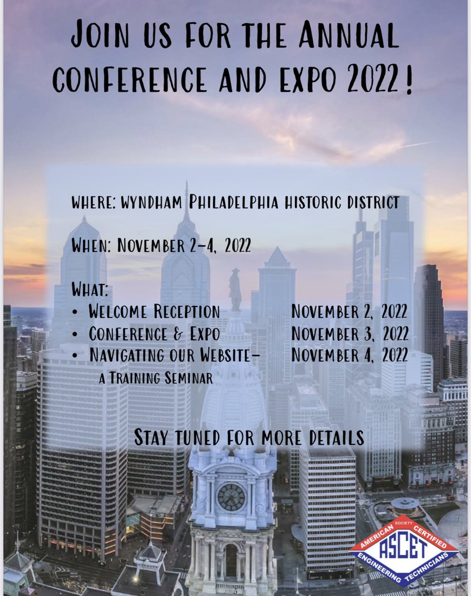 ☀️ Friendly reminder that our #annualconference and #expo is fast approaching! ☀️

#visitphilly #phillydilly #firesafety #fireprotection #civilengineering #professionaldevelopment #careeradvancement