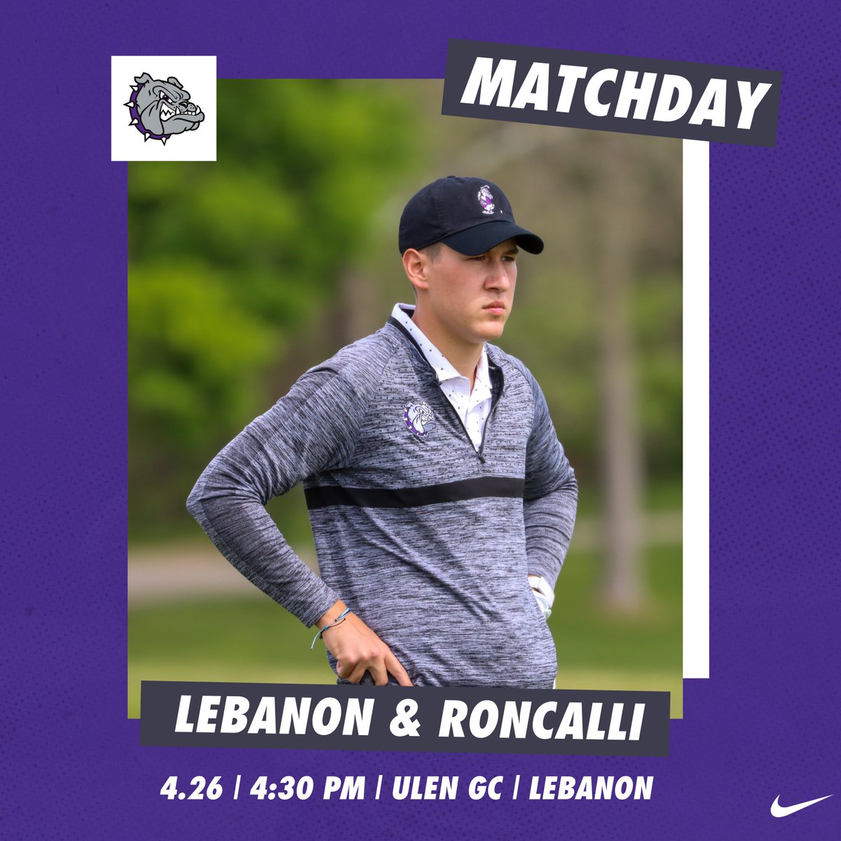 bhsdogs's tweet photo. It's #MATCHDAY

⛳️ » No.9 @BrownsburgGolf 
🆚 » Lebanon &amp; Roncalli
📅 » April 26 
⏱️ » 4:30 PM  
📍 » Ulen GC

#BulldogTough | #BulldogFamily https://t.co/thms6w1Vsr
