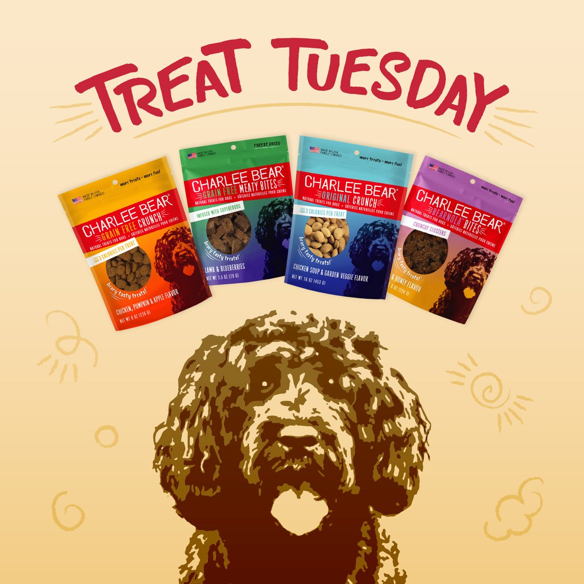 charleebeartrts's tweet photo. 🌟Win Charlee Bear Treats!🌟 
Does your dog prefer ear scratches or belly rubs? 👂👋 RT and tag one friend! #wintreats #contest #yummy https://t.co/3cAfEiGq1Z