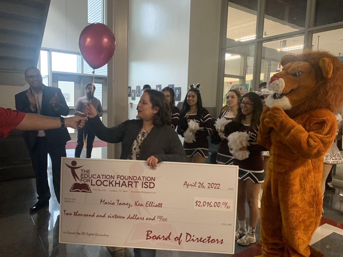 stepharillo's tweet image. Congratulations to all the grant winners ⁦@ABStrawn⁩! ⁦@LockhartISD⁩ #LoveMyLISD