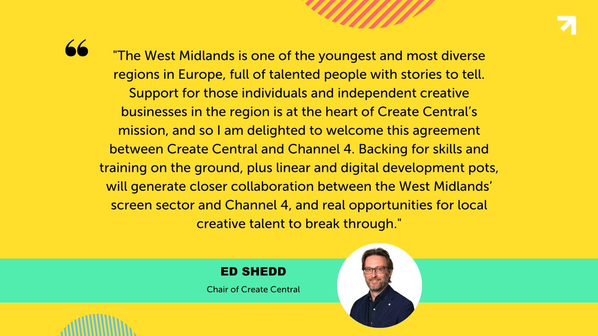 Create Central (@createcentraluk) on Twitter photo π¨ NEWS UPDATE!π
<a href="/Channel4/">Channel 4</a> and Create Central are pleased to announce a new collaboration to support & grow the #WestMidlands' TV #production sector.
π₯Launching today, the partnership includes a Β£30K More4 linear #content development fund & more!
π createcentraluk.com/news/channel4pβ¦ π¨ NEWS UPDATE!π
<a href="/Channel4/">Channel 4</a> and Create Central are pleased to announce a new collaboration to support & grow the #WestMidlands' TV #production sector.
π₯Launching today, the partnership includes a Β£30K More4 linear #content development fund & more!
π createcentraluk.com/news/channel4pβ¦