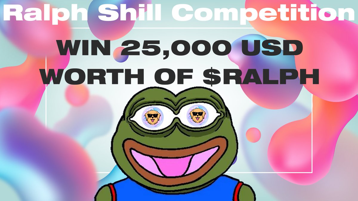 RealRalphToken's tweet photo. 25,000$ WORTH OF $RALPH PRIZE.
The biggest competition we held so far. Jump in now
https://t.co/ic2lcZmlfh
#RALPHGANG #RALPHTOKEN https://t.co/MRITNQNxWU