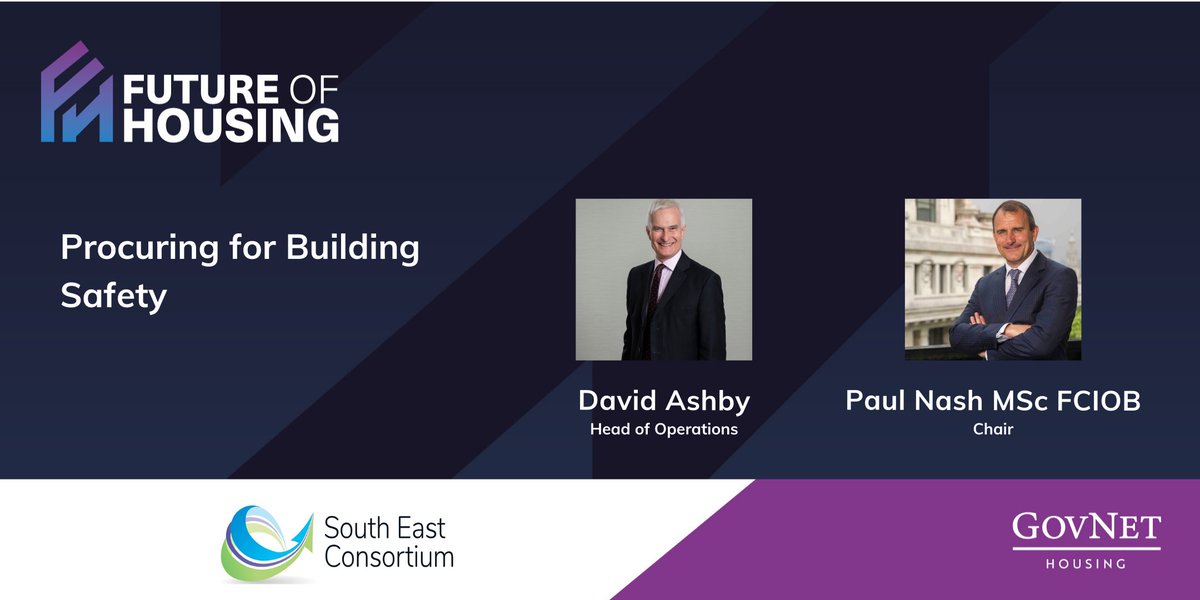 FoH_Conference's tweet photo. (2/2) Building safety is a major issue in the industry, join @SEConsortium in the premium suite for their session about procuring for building safety. 

#Housing22 #PublicProcurement #FutureHousing https://t.co/ykArqweQp0