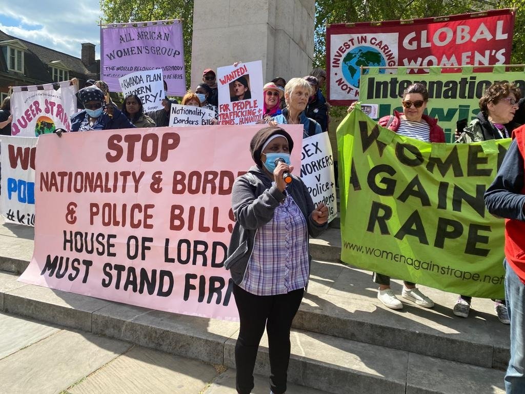 AgainstRape's tweet photo. Here we are with the All African Women's Group at Westminster, calling on the Lords to #StopNABB and #killthebills https://t.co/qAi3PRL83y