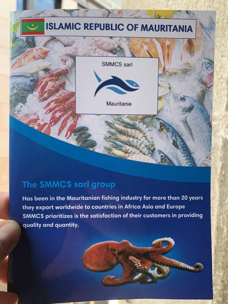Shark_Guardian's tweet photo. @SeafoodExpo_GL Also the government of Mauritania (booth 4B301) is shamelessly promoting bottom trawling (whilst claiming the Mauritanian fisherfolk are "concerned about the ecosystems they exploit"), as well as the catching of #hammerhead #sharks. Unbelievable!
#BanSharkFin
#STOPBOTTOMTRAWLING https://t.co/py57a6lFIC