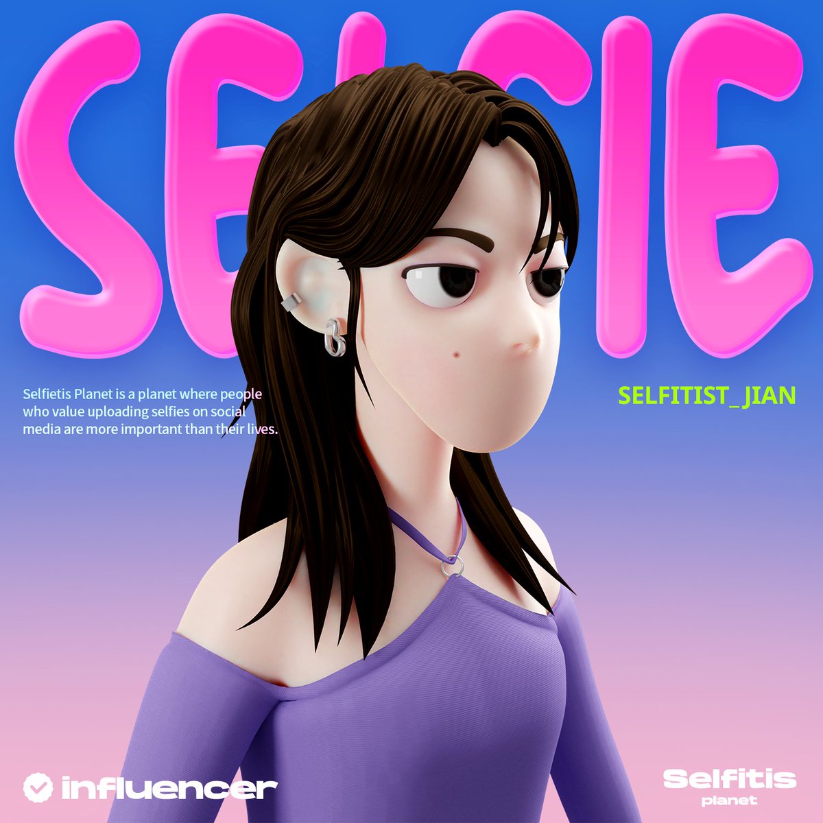 인플루언서 아이유를 모티브로 만든
Selfitist_Jian이 80klay에 리스팅 되었습니다!
많은 관심 부탁드립니다!

opensea.io/assets/klaytn/…

#nft #knft #selfie