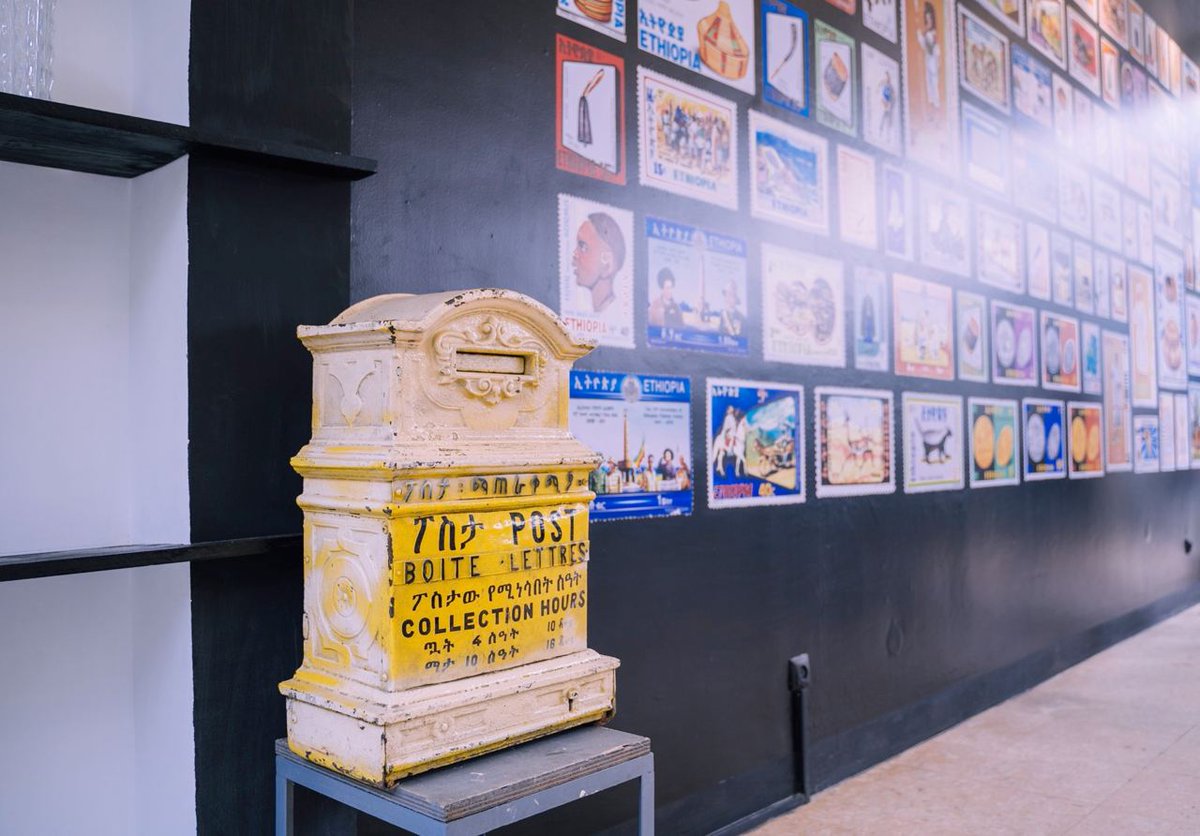 ethiopost's tweet photo. Come visit the new #Philatelic Gallery! The gallery, which houses displays of #Ethiopost's philatelic legacy as well as a gift store, can be found in the Main Post Office compound! Come by Mon - Fri (8:30-5:30), learn something new, and pick up a unique gift.

#128YearsofLegacy https://t.co/eWrDFM4GOx