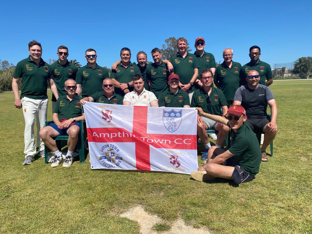 lee_archer's tweet image. What a selection of fine athletes. Another great @AmpthillTownCC tour to Malta. Thanks to @balconyshirts for the tour shirts. #lookingdapper