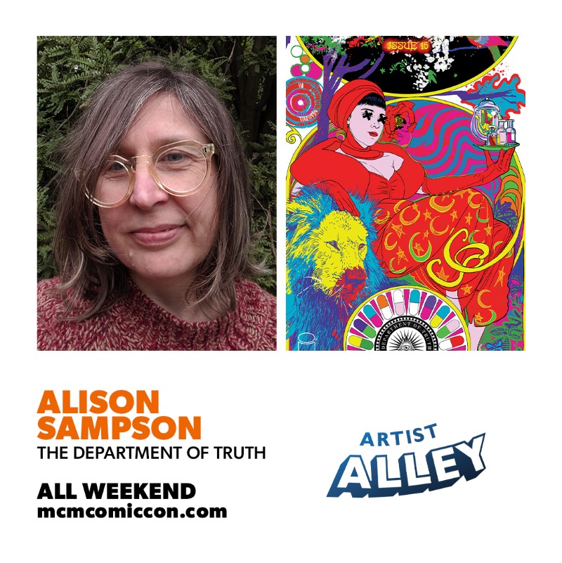 MCMComicCon's tweet photo. Artist Alley Guest Spotlight 🎨

We're excited to welcome talented creators to MCM London!
⭐️  @alis_samp
⭐️  @pauscorpi
⭐️  @guywhodoesart
⭐️  Nori Art
⭐️  @WarwickJC

See more amazing artists &amp; comic creators heading to the show ➡️ https://t.co/nqLuQfJxoS