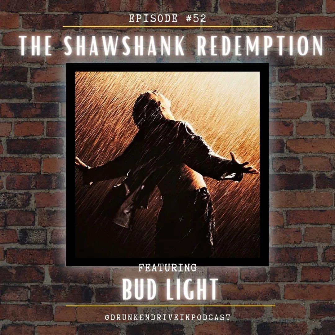 Official post for our episode on The Shawshank Redemption (1994).

We discuss this amazing film while enjoying some “suds” (always-refreshing Bud Light). Check it out today!!

#newepisodealert #stephenking #film #alcohol #applepodcast #spotify #podbean #stitcher #podernfamily