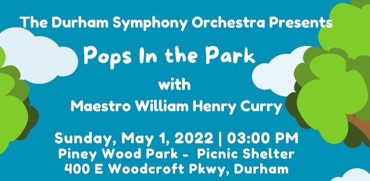We've added a kid's corner with games to the Pops in the Park concert! 

Come see us Sunday May 1st 3pm in Piney Wood Park - 400E Woodcroft Pkwy Durham. #freeconcert #music #durhamsymphony #maestrocurry #popsinthepark #tgif