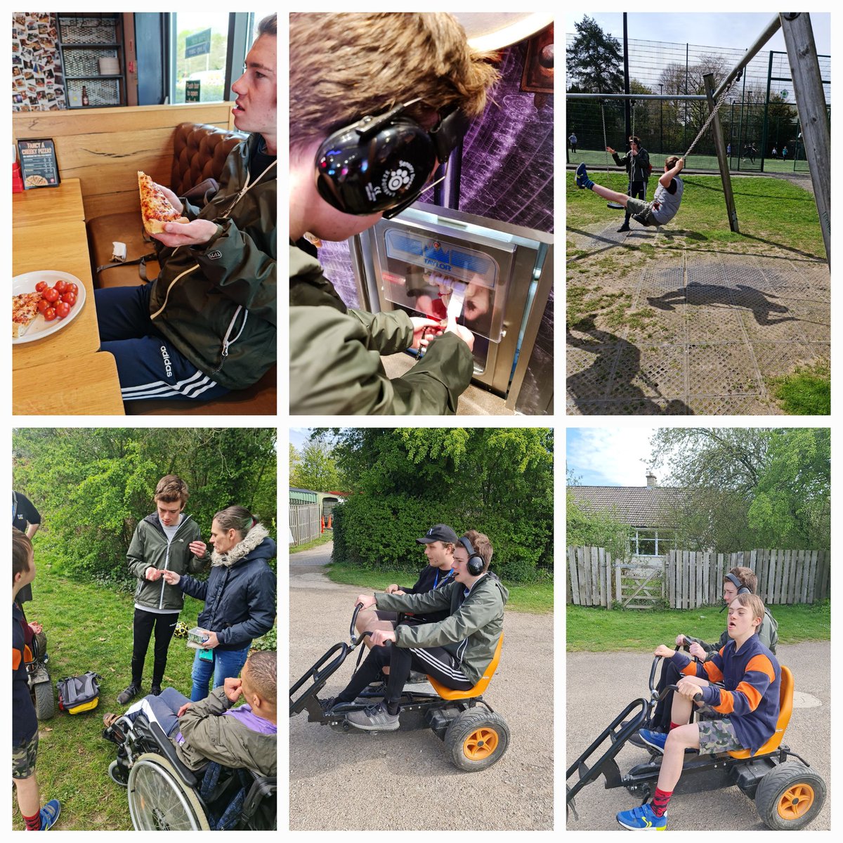 CGCareLTD's tweet photo. To finish off half term, last week we had a great day at Rother Valley Park on one day and the other was enjoyed with pizza hut buffet! 🍕 #care #personalassistant #disabilityawareness #inhomecareprovider #workwiththecommunity #personcentered #personcenteredcare #lovemyjob https://t.co/ndFvoOiwXC