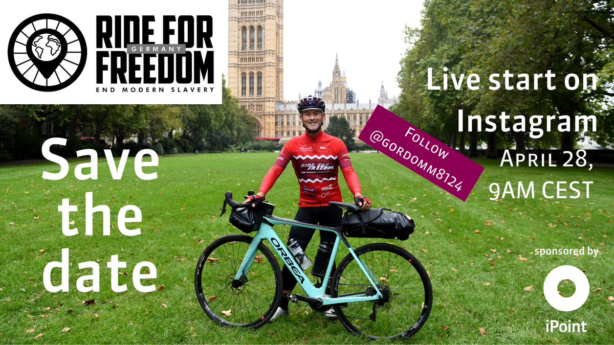 iPoint-systems (@ipointworld) on Twitter photo Save the date - 9am CEST April 28 - and join the live start of <a href="/gordonmiller81/">Gordon Miller</a>’s German #Bundesliga Cycling Tour 2022 from #AllianzArena in #Munich on Instagram (gordomm8124), sponsored by iPoint founder <a href="/JoergWalden/">Joerg Walden</a>. eu1.hubs.ly/y0Msht0 <a href="/RideForFreedom2/">#RideForFreedom</a> #EndModernSlavery Save the date - 9am CEST April 28 - and join the live start of <a href="/gordonmiller81/">Gordon Miller</a>’s German #Bundesliga Cycling Tour 2022 from #AllianzArena in #Munich on Instagram (gordomm8124), sponsored by iPoint founder <a href="/JoergWalden/">Joerg Walden</a>. eu1.hubs.ly/y0Msht0 <a href="/RideForFreedom2/">#RideForFreedom</a> #EndModernSlavery