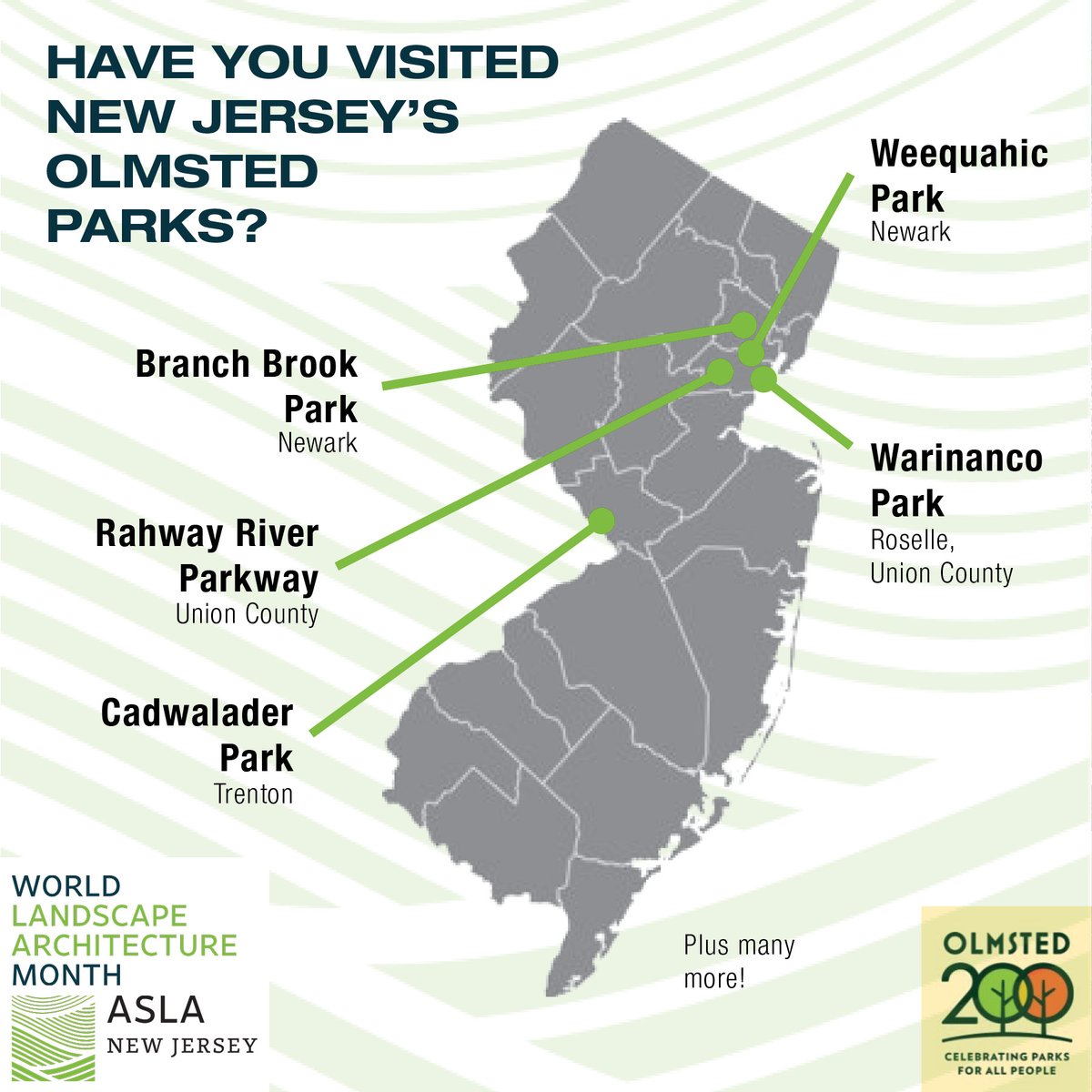 Happy 200th Birthday to Frederick Law Olmsted! 

Did you know that there are several sites in NJ designed by Olmsted and his firm? We've noted some here but there are plenty more! Which one is your favorite? 

#CelebrateOlmsted #WLAM2022 #parks4allpeople