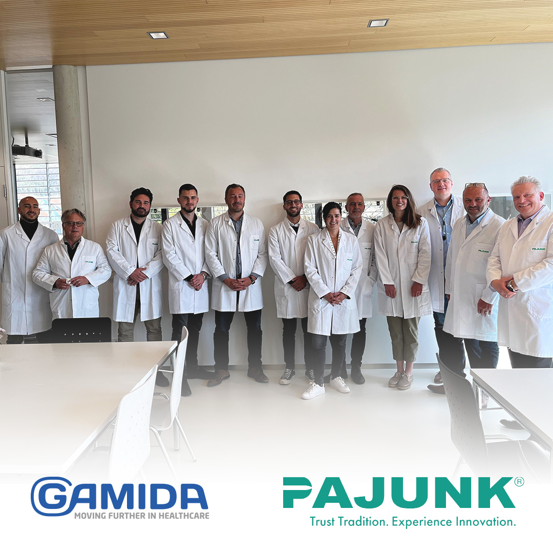 Pajunk_Global's tweet photo. A warm welcome to our partners &amp; friends from France 🇫🇷  @Gamida_FR  
We are happy to show you our location live. Enjoy your stay with us! 

#pajunk #reliablepartner #wearepajunk #gamidafrance #regionalanesthesia https://t.co/JlTwHTChHX