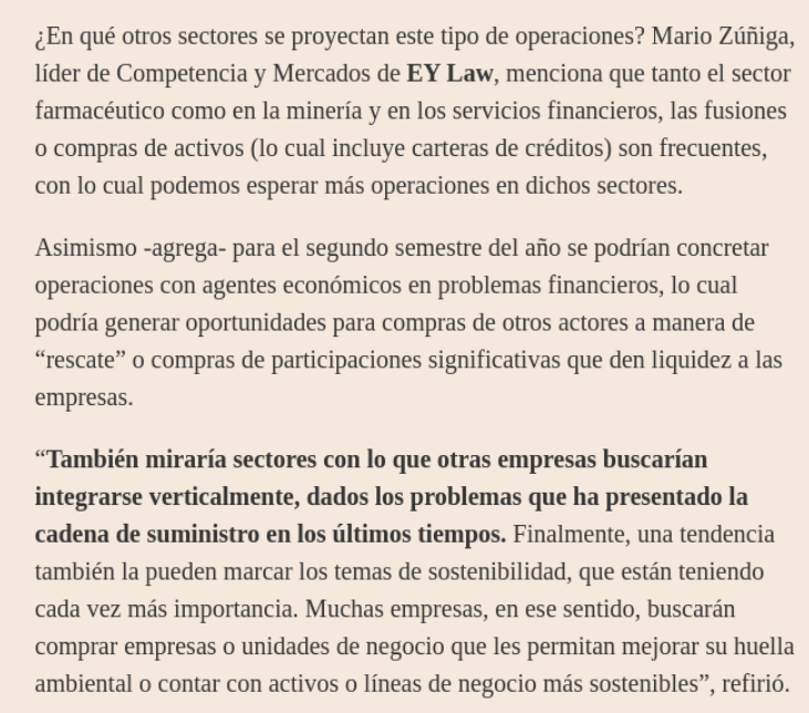 MZunigaP's tweet photo. #LibreCompetencia #ControldeFusiones
"Indecopi espera recibir a junio 12 solicitudes de fusiones, ¿Cuántas y en qué sectores se aprobaron?"
https://t.co/a91pvibdns https://t.co/QFTqmnm3pM