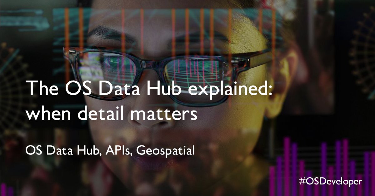 OrdnanceSurvey's tweet image. What exactly is OS Data Hub? Discover how to make the most out of its capabilities and accessible APIs: ow.ly/is8Y50IS8b0
#OSDeveloper