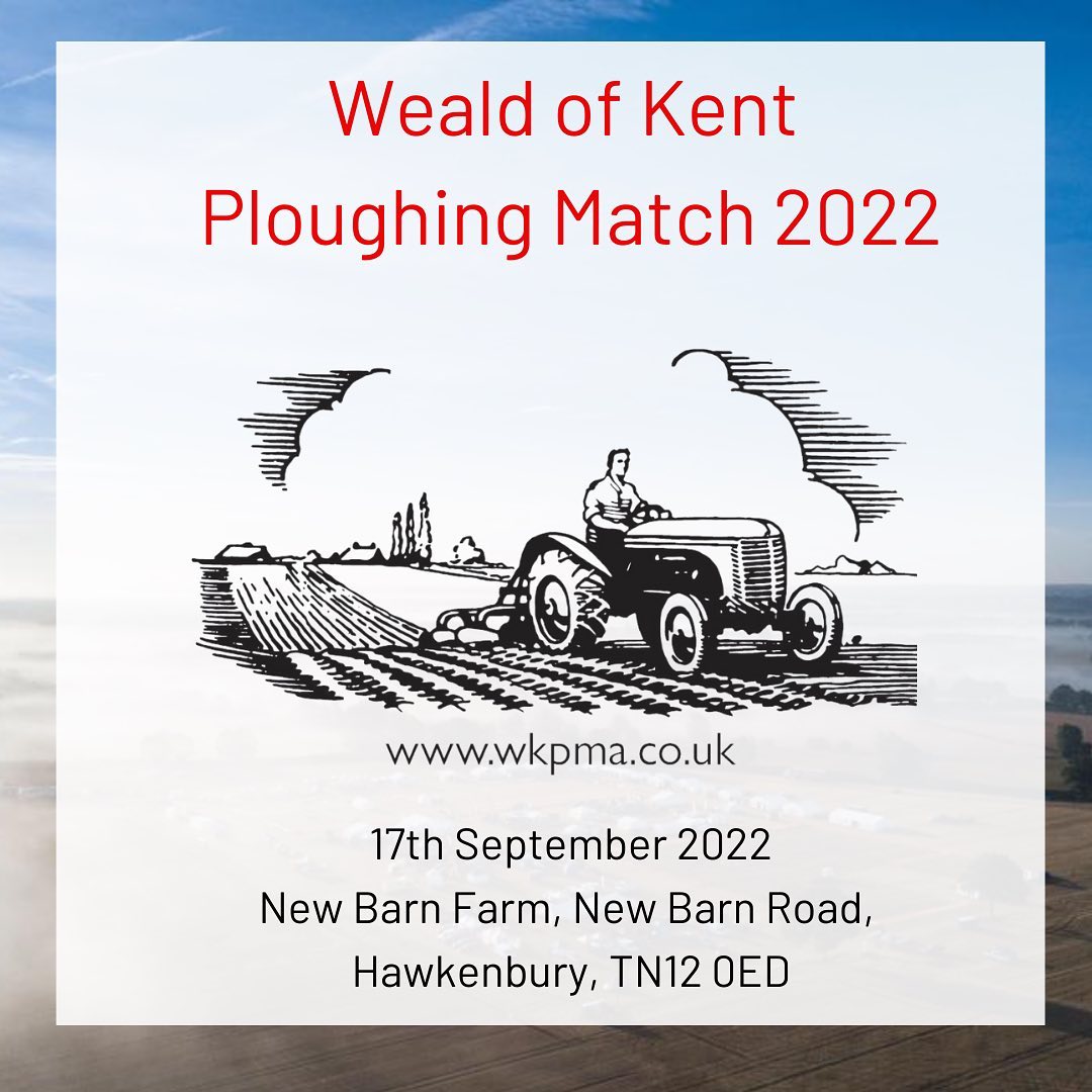 Remember to save the date Saturday 17th September 2022 for the Weald of Kent Ploughing Match 🚜 #wkpma #wealdofkentploughingmatch #whatsoninkent #kentevents #btfpartnership #farming #ploughing #ruralevents