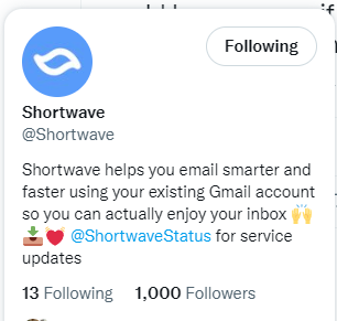TheGacAttack's tweet photo. @startupandrew @Shortwave #1000 https://t.co/lWc9z887w3