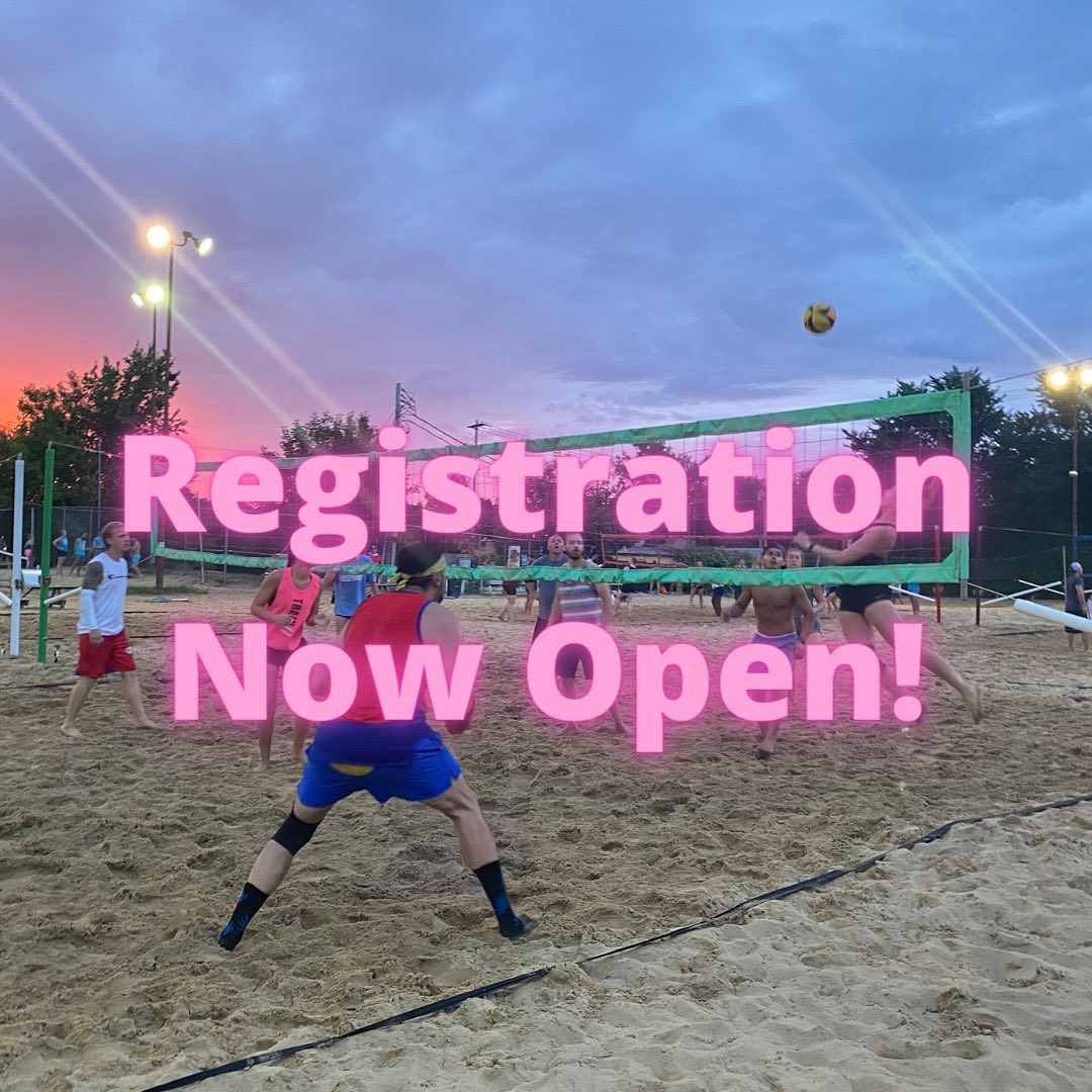 Summer registration is NOW OPEN! 🏐 Sign on to our Play Now page and sign up your team! bit.ly/3u1OY0l
#vbb #summerregistration #sandvolleyballkc