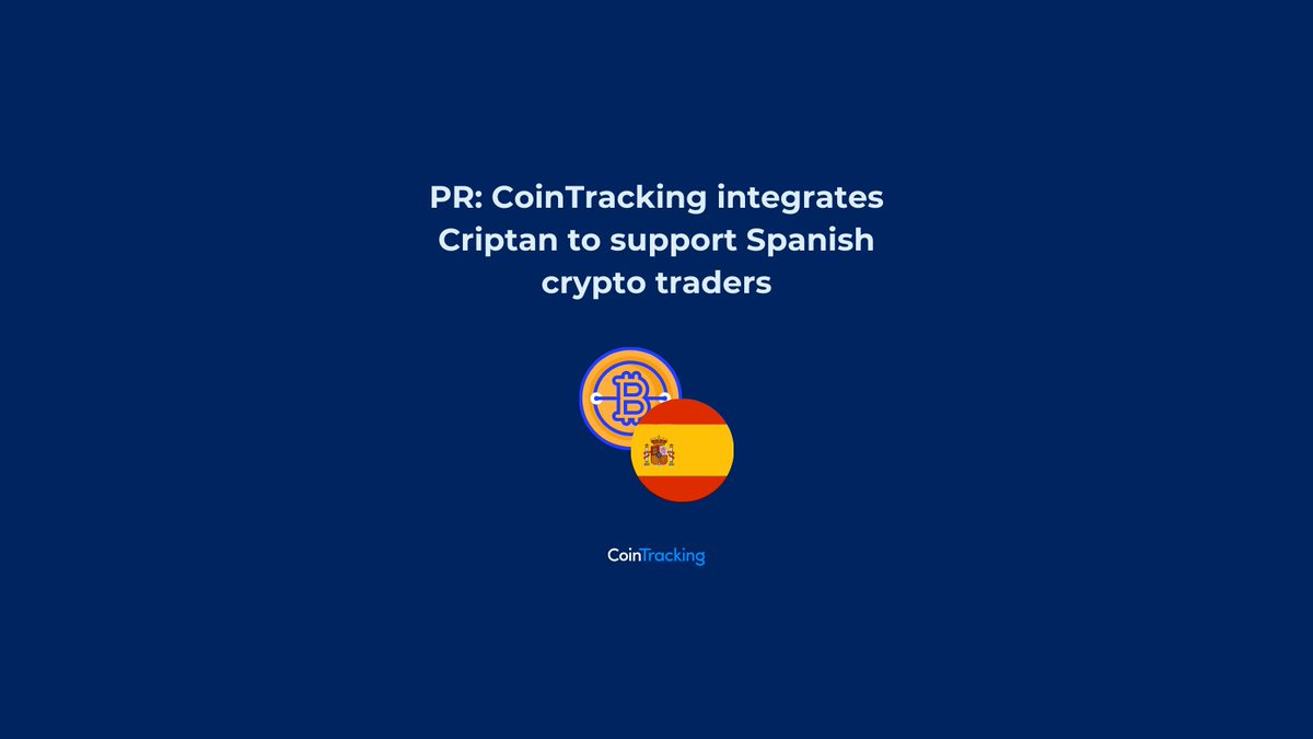 Coin_Tracking's tweet photo. CoinTracking x @criptanapp ⚡

We recently launched a new CSV importer for #Criptan trades🖥️

If you trade, earn, or spend #crypto with Criptan, you'll want to learn more about this partnership🚀

Read more⬇️

https://t.co/elEyjEQPdd https://t.co/QPzhRafmJI