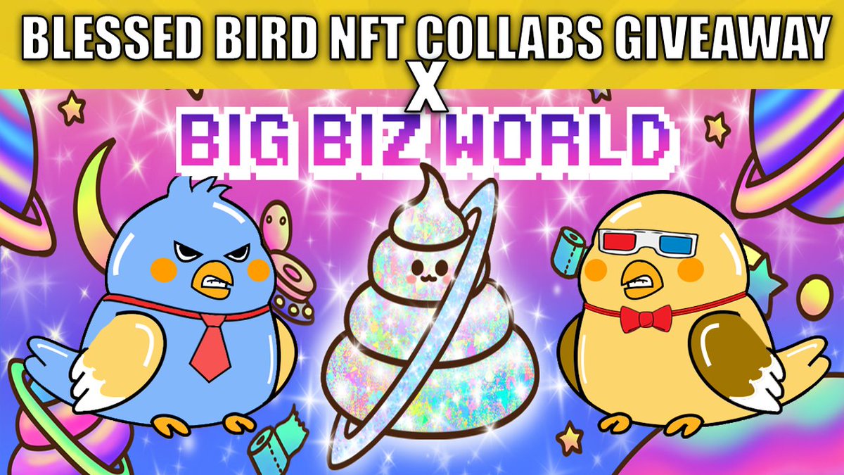 BIG BIZ WORLD💩❌ Blesed bird 🐦

Prize: 🔥1 x Blesed bird GENESIS #NFT 
           🔥10 WL x BIG BIZ WORLD

✅To enter: 
1⃣Follow 
<a href="/BigBizWorld/">Big Biz World and the Poops (💩,💩) NFT on Terra🌕</a> 
 &amp; 
<a href="/blessedbird170/">Blessed Bird 🐦🌖 | MINT IS CLOSED</a> 
 
2⃣RT, ❤️, Tag 2
⏰48h⏰

#NFTGiveaways #NFTdrops #NFTdrop #TerraNFTs #TerraLuna #Terra #LUNAtics