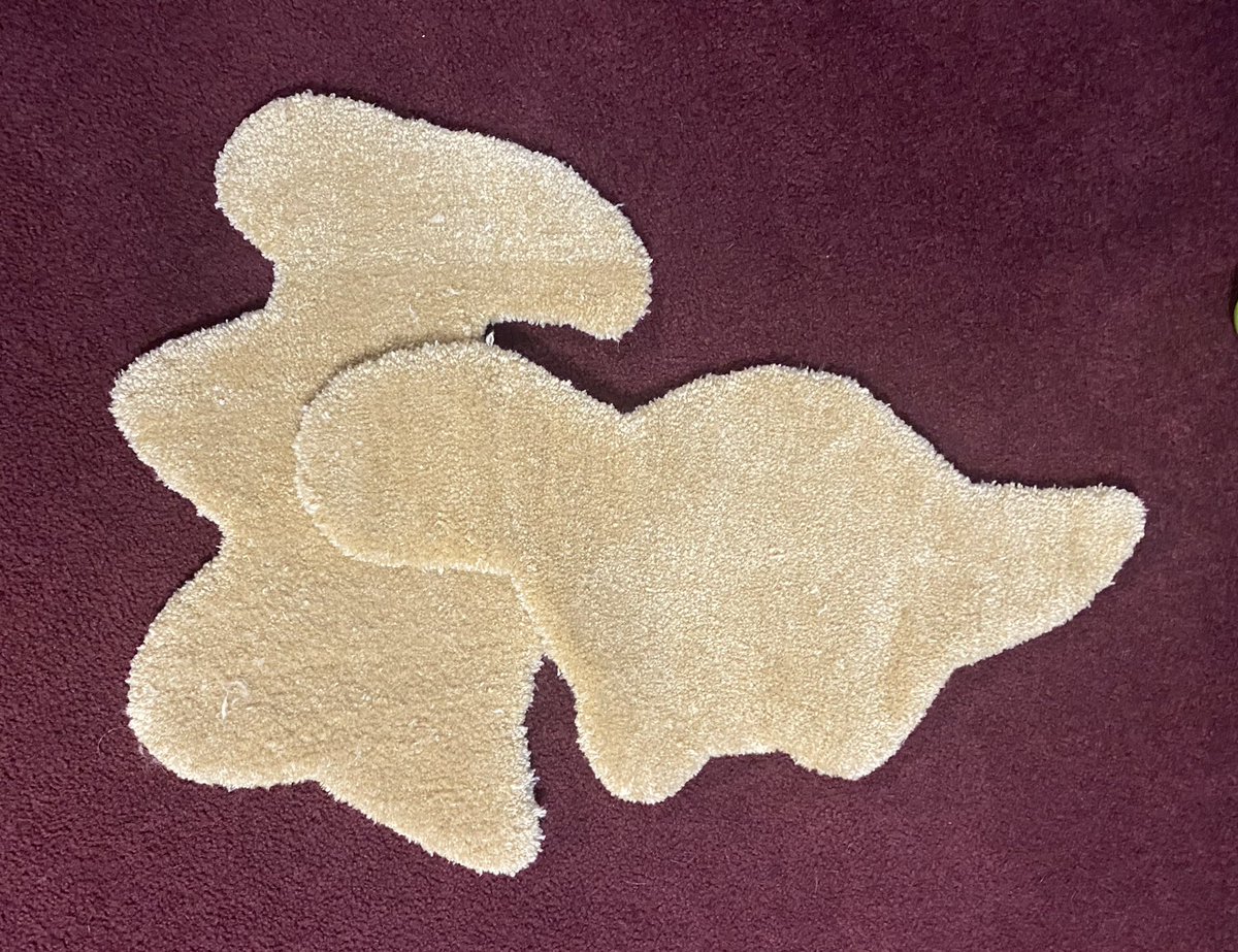 RowdyRaptorRugs's tweet photo. Thank you guys so much for the new followers! We’re going to be hosting a mini giveaway!

There will be 2 winners for these Dino nugget rugs!

Rules:
-  follow us
- retweet this tweet
- free shipping in the USA only

Thank you again to all of our customers &amp; followers the support https://t.co/GgrO076nE4