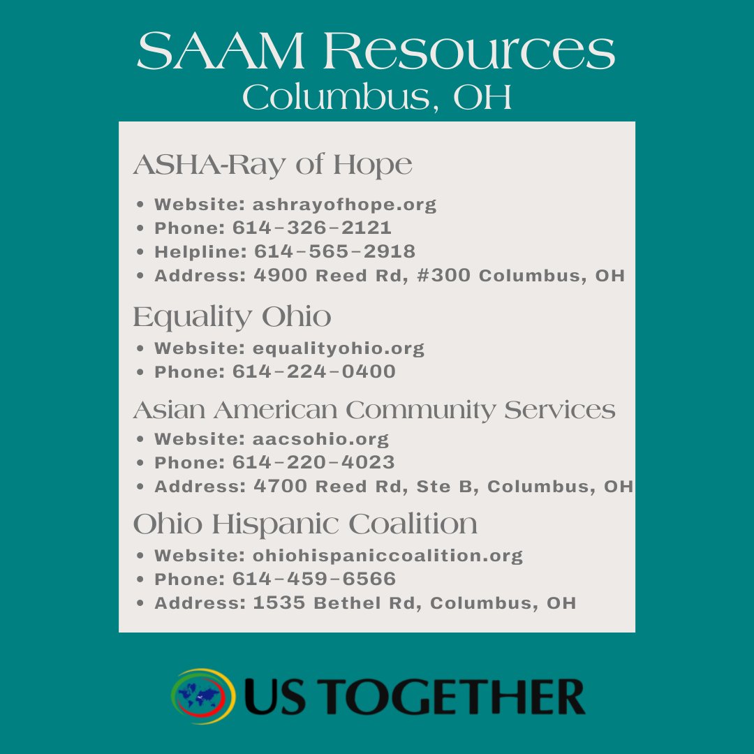 April is Sexual Assault Awareness Month, an annual campaign to raise awareness about sexual assault and to educate communities and individuals on how to prevent sexual violence. 
Below you will find resources for survivor's of sexual assault. Help is always available. 
#SAAM2022
