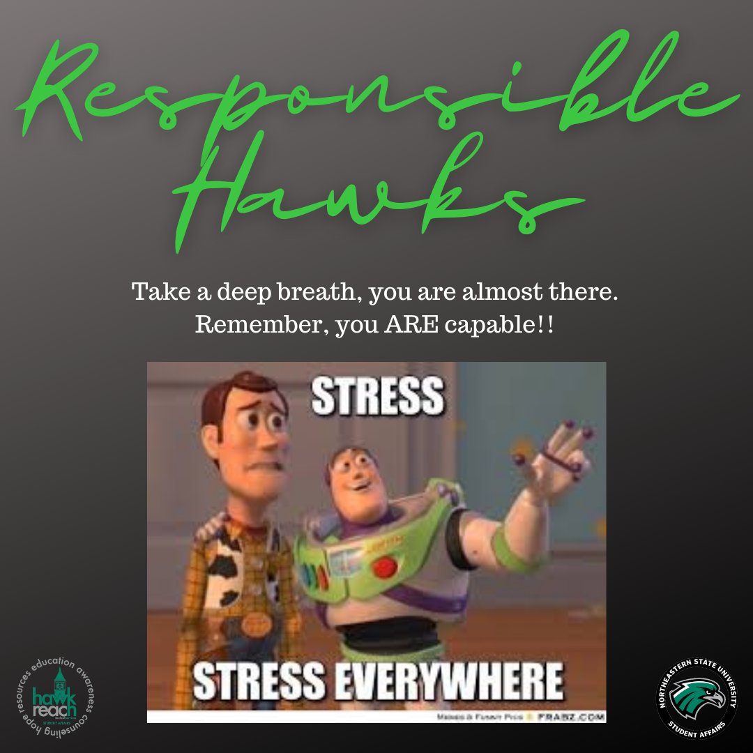 ResponsibleHawks
Take a deep breath, you are almost there.
Remember, you ARE capable!!