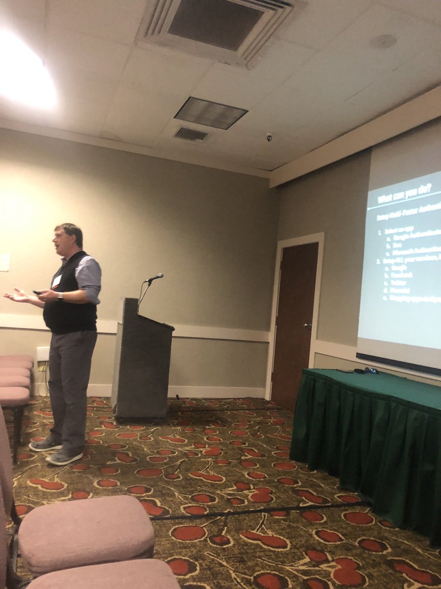 JB Mette of the Fort Zumwalt School District is sharing valuable information for IT Security- Best Practices. #MoASBO2022