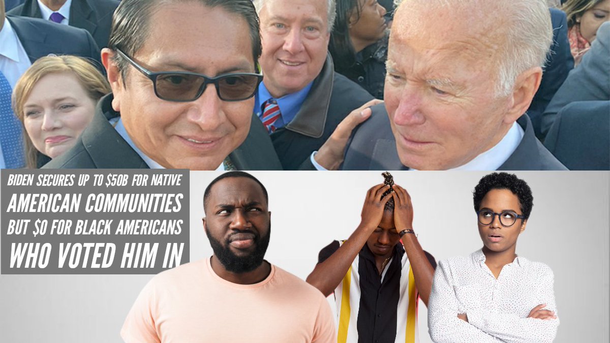 TDMediaGroup's tweet image. 'Biden Secures Up To $50B For Native American Communities But $0 For Black Americans Who Voted Him In'
youtu.be/QoQWAqfH_80