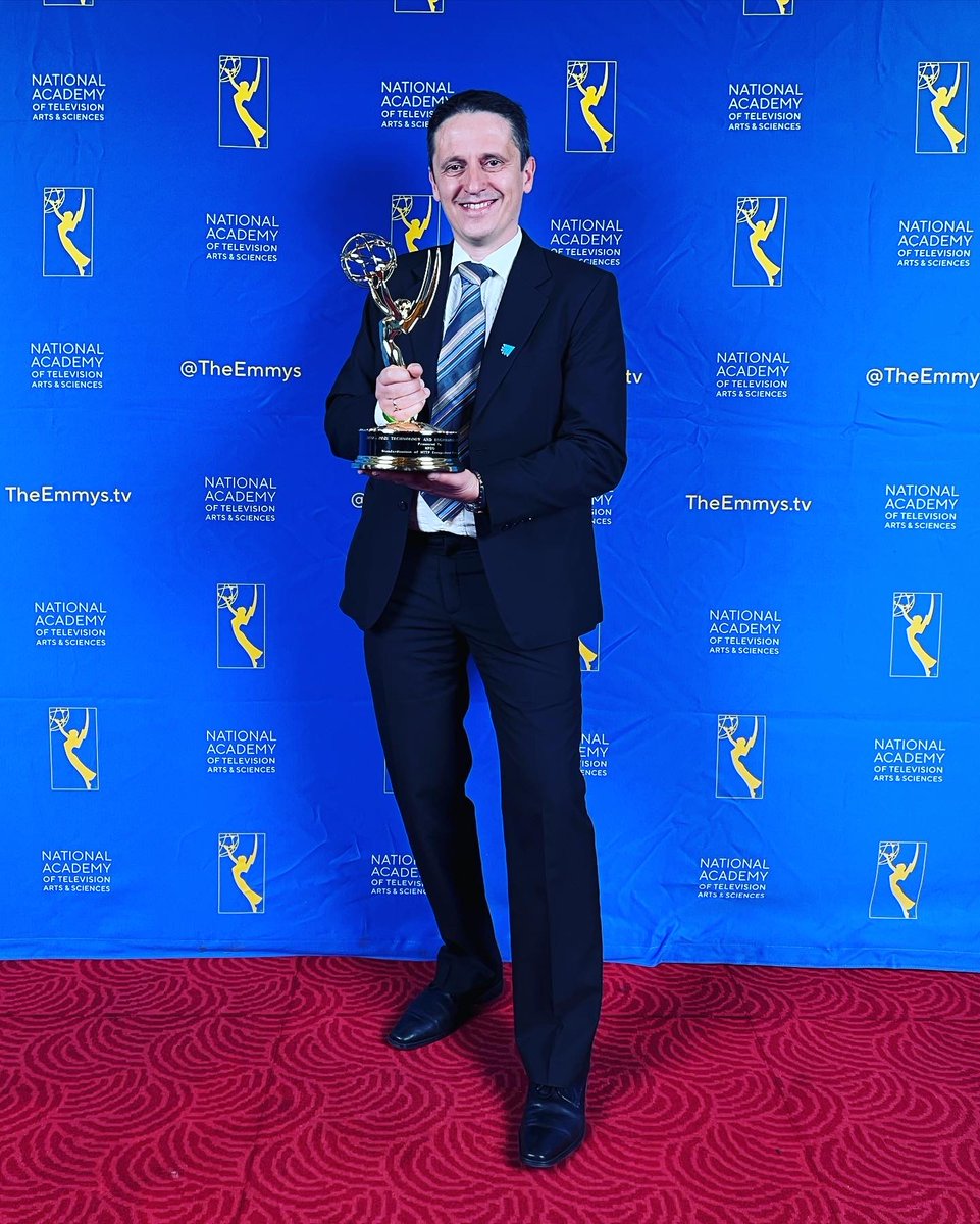 bitmovin's tweet photo. Congratulations to MPEG-DASH for winning an Emmy award! Our co-founder and CIO @timse7 was instrumental to its development and it formed the foundation for the success of Bitmovin! #NABShow https://t.co/5d2AEa7cpm