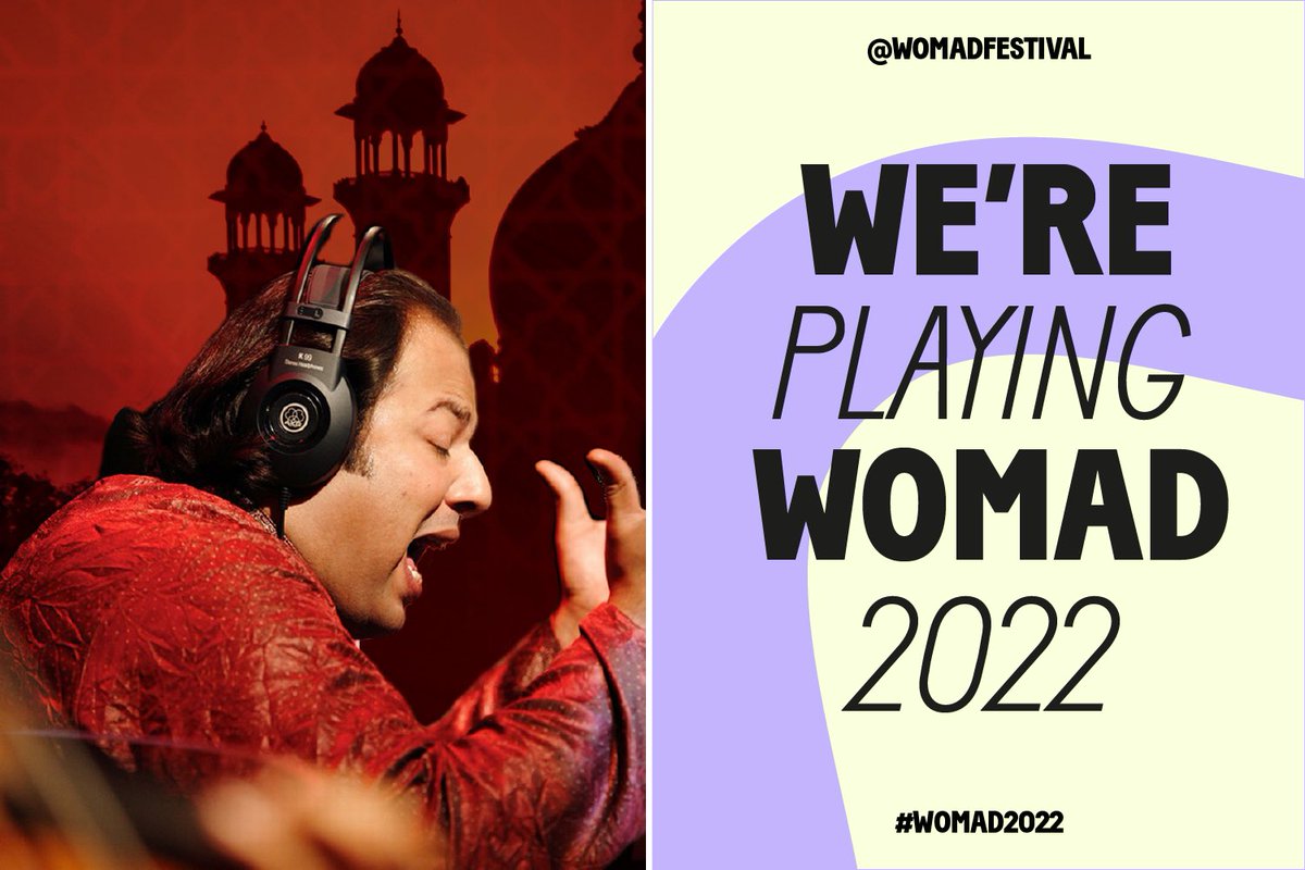 💯📣🎶 Just can’t wait to present RIZWAN-MUAZZAM QAWWALS at @WOMADfestival this year! Tickets 🎫 womad.co.uk #WOMAD2022 @RizwanMuazzamQ #qawwali #nusratfatehalikhan @NFAKWorld