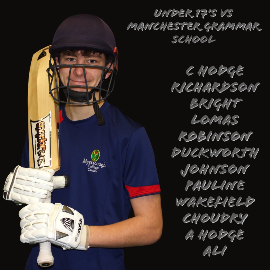 MyCricketMCR's tweet photo. Finally, we start our U17’s Cup Campaign tomorrow, also Away at @mgs_1515 

Charlie Hodge will lead our team for the first time. 

Best of luck to our Under 17’s this year! https://t.co/JUCli2li8K