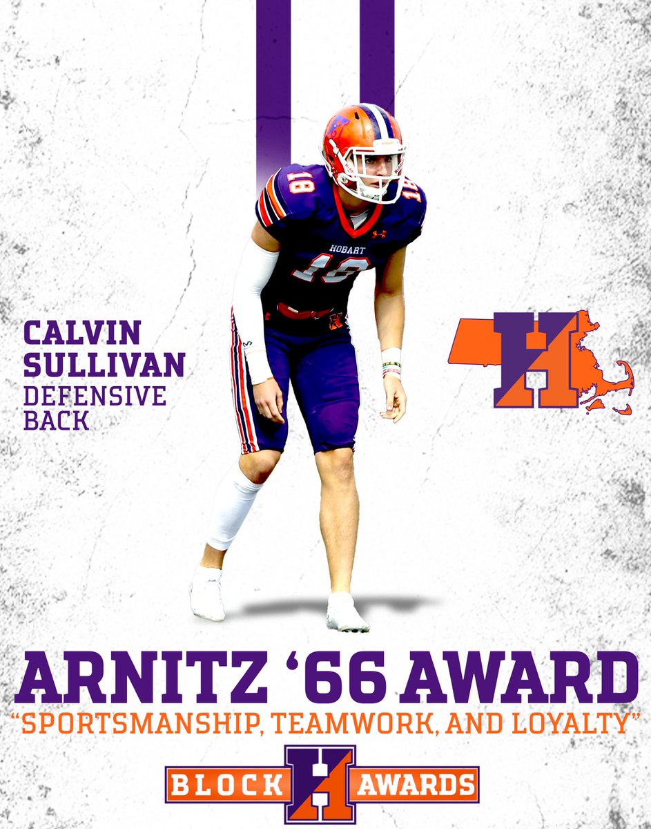 Congratulations, Cal, on receiving The Joe Arnitz ‘66 Memorial Sportsmanship Award at the Block H Dinner!

This award recognizes those who demonstrate proper consideration for fairness, ethics, respect and a sense of fellowship with one's teammates and competitors.

#TheHobartWay