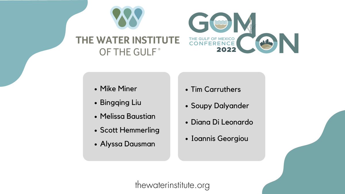 Great to be at #GOMCON, with multiple Institute presenters, moderators and panelists participating during the next couple days.