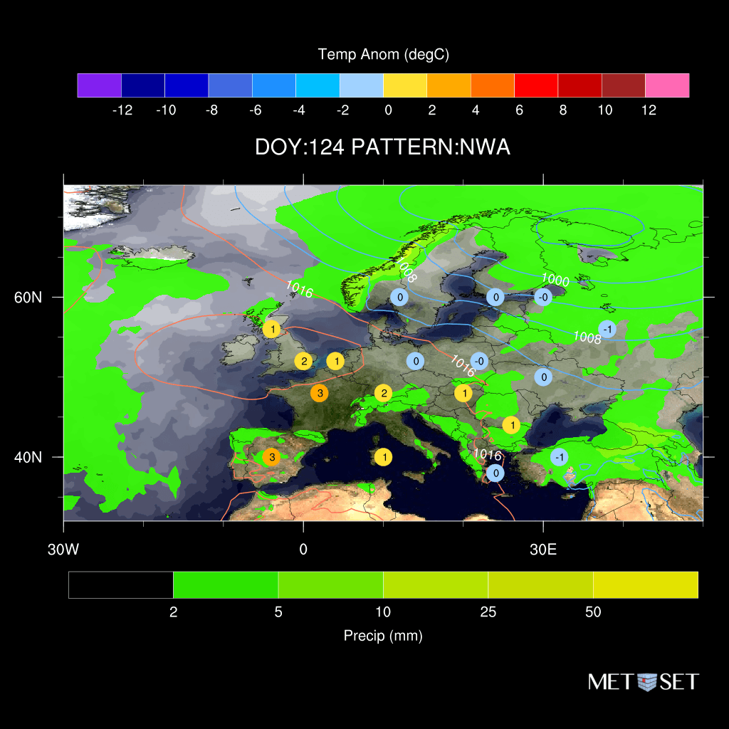 Met_Set_UK's tweet photo. Early/mid next week sees ATL ridge with low pressure Nordic, but slight shifts in the ridge make a difference. NWA (North-Westerly Anticyclone) where ridge extends into W Europe is warmer here with cold limited to NE Europe. NZ (Northerly cyclonic) keeps ridge west = cold widely https://t.co/CxMxSWOiAs
