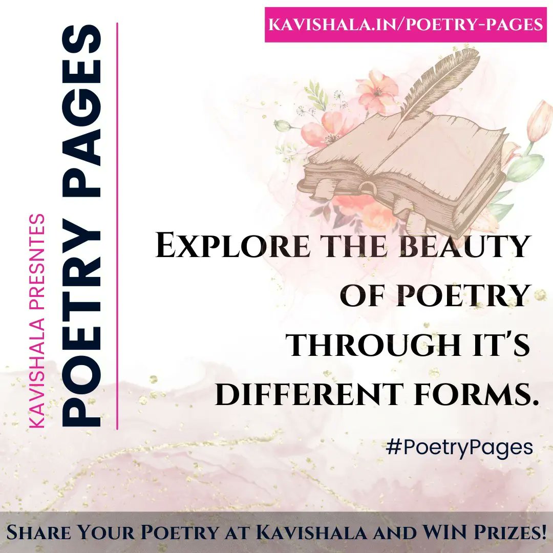 Kavishala_Eng's tweet photo. Kavishala presents Poetry Pages. The exploration of poetry through its different forms.
Explore: https://t.co/jkKUECScBW
#PoetryPages #LikhoKavishalaPe https://t.co/12Ud2fZkEH