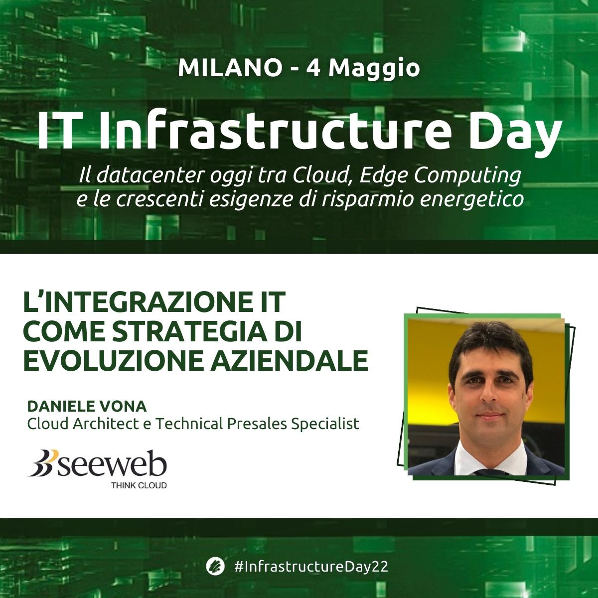 soiel_it's tweet image. Alla base del successo dei processi di ogni azienda c’è l’efficienza dell’#infrastrutturaIT: la parola a Daniele Vona @ItaliaSeeweb
📌 #InfrastructureDay22 MILANO 4 Maggio: iscriviti gratuitamente e partecipa soiel.it/eventi/2022/IT…
#DataCenter #EdgeComputing #cloudcomputing